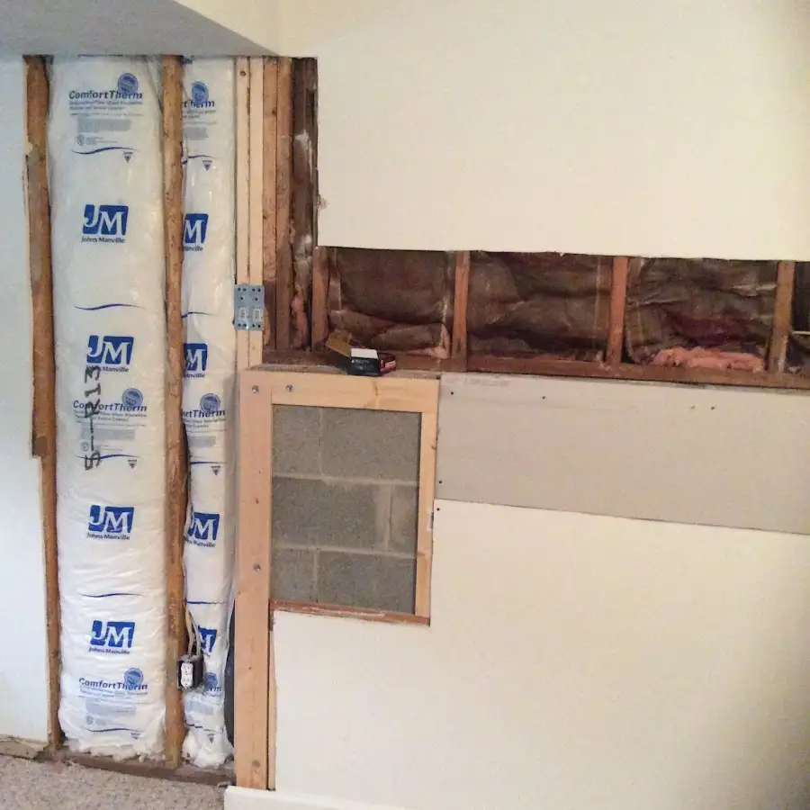 Wall insulation replacement during Odor Removal & Deodorization in Neptune